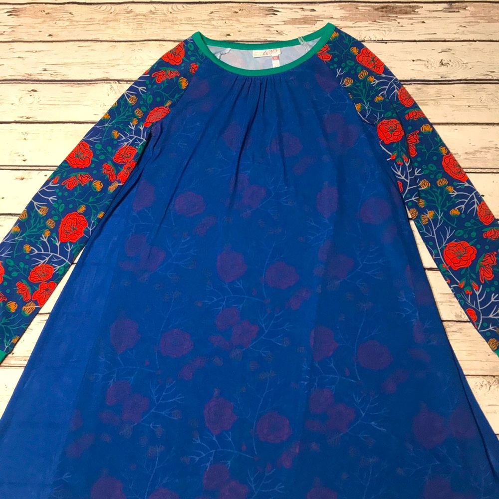 Blue floral dress